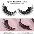 Long-lasting Lashes to Use Eyelashes 5 Pairs Lashes Effect Mink for Soft