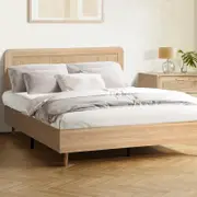 Oikiture Wooden Bed Frame -Queen