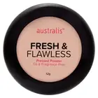 New Australis Ac Fresh And Flawless Pressed Powder Makeup - Darkest Brown Matte