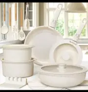 21 Piece Pots and Pans Set Non-Stick, Astercook Ceramic Cookware Set