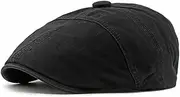 [Michear] Men's Flat Caps, Adjustable UK Newsboy Hat, Vintage Irish Cotton Beret Ivy, Classic Gatsby Cabbie Cap