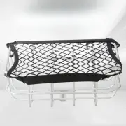 Mountain Bike Basket Cargo Net, Netting Portable with 4 Hooks, Lightweight Pouch