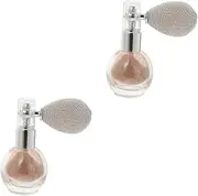 2pcs Body Powder Spray Loose Powder Glitter Makeup Glitter Spray Highlighter Powder Spray Makeup Highlighter Spray Glitter Body Spray Face Spray Powder Shimmer Make up Miss Plastic