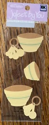 RARE Jolees Mini Baking Cooking Kitchen Measuring Spoon Cups Scrapbook Stickers