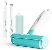 Xinart Rubber Brayer Rollers & Mat Remover Tool Set for Cricut/Silhouette/Brother Crafting, Reusable Sticky Lint Rollers Tool for Clothes