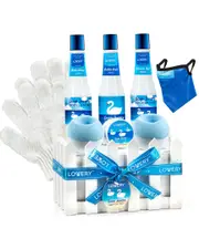 Lovery 10pc Bath Set - Ocean Breeze Scent, Home Spa Kit, Selfcare Package NoSize Blue