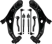 8pcs Front Lower Control Arm Sway Bar Link Tie Rod End Kit Compatible For Mazda 3 Sport 2014 2015 2016 2017 2018 B45A34300E