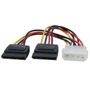 4 Pin Molex Power to 2 SATA Cable (CB-SATA2)