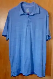 GEORGE Mens Blue Golf Polo Shirt Medium (38-40) Polyester/Spandex New NWT
