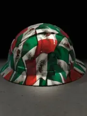 NEW Custom Mexican Flag / Mexico Flag Full Brim Hard Hat Type 1 Class C