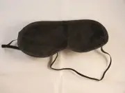 BLACK SLEEP MASK "NEW" TWO HEAD STRAPS