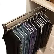 Closet Clothes Hanger Rail,Pull-Out Closet Rod 30-60cm,Wardrobe Clothing Rail,Closet Organizer Rack for Pants and Coat (700mm/27.56inch)