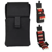 Tactical Shotgun Shell Holder 25 Rounds 12 Gauge Ammo Pouch Cartridge Waist Bag