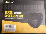 LEPIST USB Speakerphone Computer Triangle Speaker with Microphone LE2101