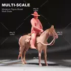 1/43 Scene Miniature US Patrol Police Men & Horse Doll Figure For Cars Vehicles