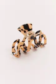 Brown Swirl Claw Clip