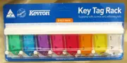 NEW Kevron Key Tag Rack 8 x Key Fobs Keyring Domestic Business Fittings Included