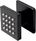 ALFI brand Black Matte Square Adjustable Shower Body Spray AB3820-BM