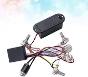 SUPVOX 3 Band Equalizer Eq Preamp Circuit Guitar Tone Control Wiring Harness Bass Tone Control Harness Gu51 Bass Pickup Set for Active Pickups