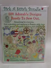 Pick A Stitch Bundle John Deer's Adorable Ideas Embroidery Design CD