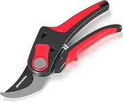 Sleek Garden Hand Pruner Professional Sharp Bypass EZ-Cut Garden Pruning Shears -Comfort Plus Handheld Gardening Tools Pruner,Rust Proof Blades Clippers/Scissors /- Shock Absorber + Cushion