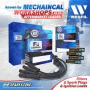 Wesfil Leads Iridium Spark Plugs Filter Kit for Mitsubishi Triton MK 2.4L 4G64 (for: Mitsubishi)