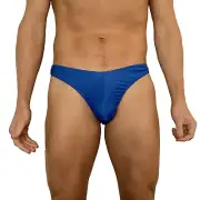 Male Blue Comfortable Thong, G-String Bikini Brief Jox, Mens underwear