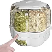 Airtight Food Storage Containers - Cereal Dispenser with Large Capacity - Large Opening Design Flour Bin for Rice Brown Sugar Powdered Sugar
