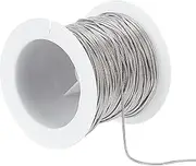 1 Roll 32.8 Feet/10m Stainless Steel Snake Chain 0.9mm Round Silver Chain Spool for Men Women Necklace Jewellery Making Diy Craft