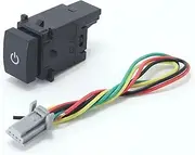 1PC Car LED Power Steering WheelRadar Detector Rear Fog Lights Spotlight Switch Button Fit for Subaru Outback Forester(Power Supply)
