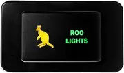 12V 3A ON-OFF Horizontal Push button Switch ROO LIGHTS for Nissan PATROL GQ (1987~1997) GU Series 1 (1997~2001) AMBER GREEN