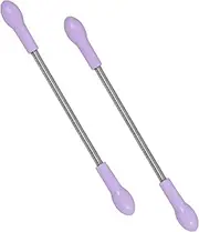 ERINGOGO 2pcs Facial Hair Remover Diy Quick Smooth Threading Tool Portable Epilator Spring Stick Stainless Steel Extraction Device Nose Hair Trimmer for Men Random