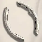 Car Steering Wheel Cover Compatible with Audi RS6 RS7 RS8 RS E-tron GT RSQ3 RSQ8 Nappa Leather Case Segmented Steering Wheel Protector Automotive Interior Fits (Color : Cream, Size : RS6)