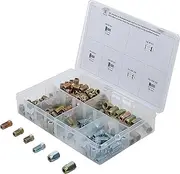 BGS 70341 | Brake Line Screw Cap Nuts & Screws Assortment | 135 Pieces