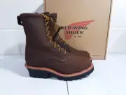 Red Wing 4420 Logger Work Boots Mens 10 D Waterproof Steel Toe New Vibram Sole
