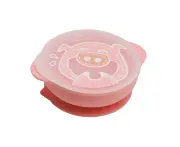 Marcus & Marcus - Sunction Bowl with Lid Pocky the Pig-Pink