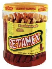 Betamex Banderilla Tarugos Tamarindo Chile Mexico Tamarind Candy Sticks 50Pc 2Kg