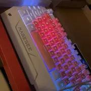 Magegee GT817 Game Keyboard Set + Wireless Mouse Pink White + Windows 11 Disk