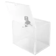 Sturdy Clear Letter Post Container Suggestion Box With Lock Public Donation