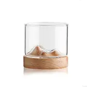 Mountain Whiskey Glass With Base Novelty Barware Drinkware tail & Liquor Glasses