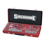 Sidchrome SCMT19230 - Socket Set 1/4 & 3/8 Drive 57 Piece Metric
