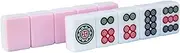 Mahjong Set 42MM Chinese Mahjong Set Portable Mahjong Travel Set with Bag Party Game Board Traditional Mahjong Chinese Mah Jongg Set(136 Tiles)