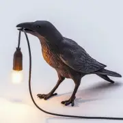 Resin Lucky Bird Crow Wall Lamp Table Lamp Night Light Bedroom Bedside Living Ro