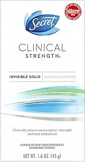 Clinical Strength Invisible Solid Sensitive Hypoallergenic Unscented Antiperspirant/Deodorant 1.6 oz