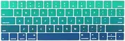 Batianda Ultra Thin Gradient Color Keyboard Cover Protector for New Apple MacBook Pro with Touch Bar 13 inch or 15 inch Model:A1706/A1989/A2159 & A1707/A1990 Release 2019 2018 2017 2016 (Green)