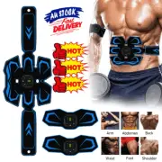 ABS Body Fitness EMS Abdominal Stimulator Arm Muscle Trainer Belt Toner Train QT
