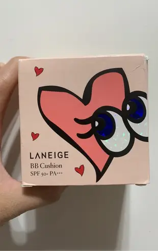 ♥ 全新 蘭芝 LANEIGE x PLAYNOMORE 聯名 #21 BB舒芙蕾水凝霜鑽采亮百升級版 氣墊粉餅盒 空盒