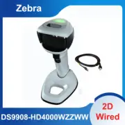 Zebra DS9908-HD4000WZZWW High Density USB 2D Corded Barcode Scanner with Cable