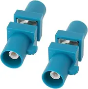 eMagTech 2pcs Fakra Z Adapter Male to Male Connector for Car Automotive Telematics GPS Radio Systems Antenna Applications Water Blue