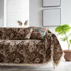 Couch Cover Washable Sofa Vintage Farmhouse L Shape Slipcover with Exquisite